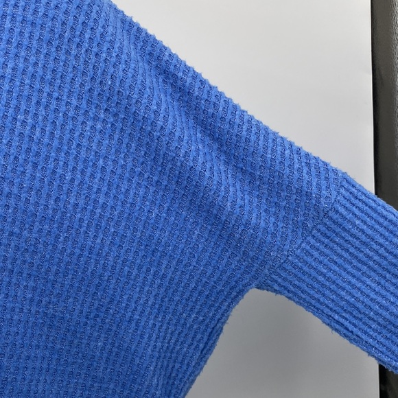 Out From Under | Urban Outfitters Blue Thermal Button Front Top Small - Picture 7 of 14